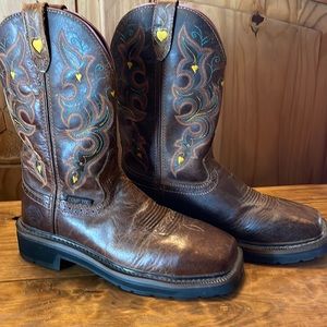 NWOB Justin 6.5 comp toe women’s work boots.